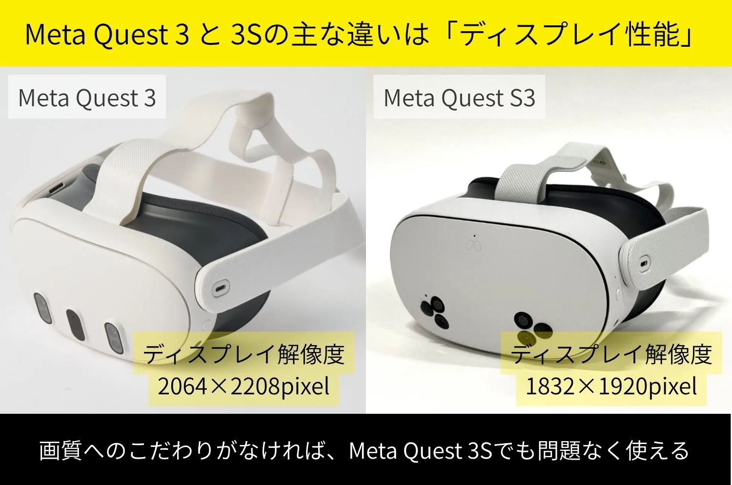 Meta Quest 3とQuest 3Sを徹底比較！11の違いと12の共通点とは | SUUTA