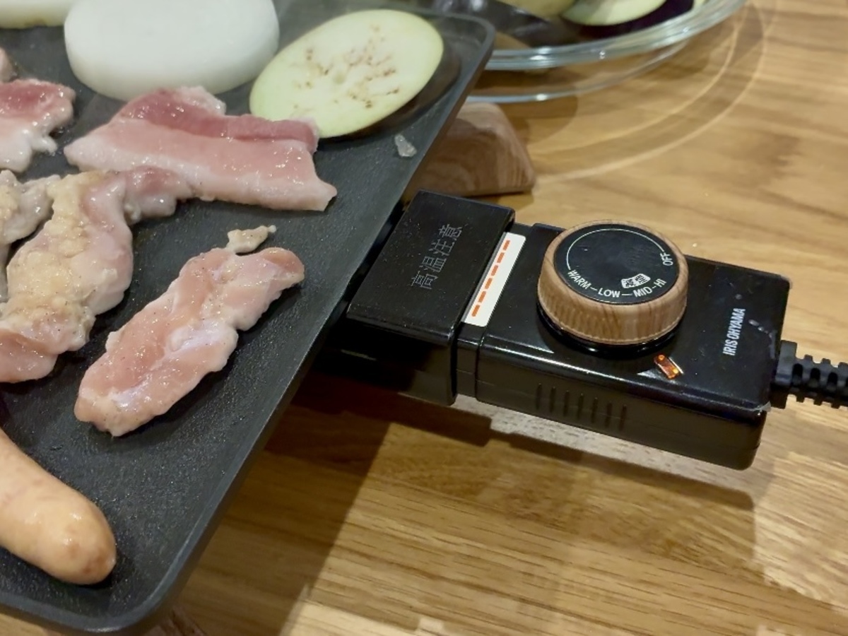 アイリスオーヤマ　薄型ホットプレート　レビュー