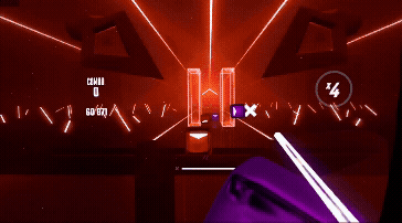 Beat SaberのプレイGIF