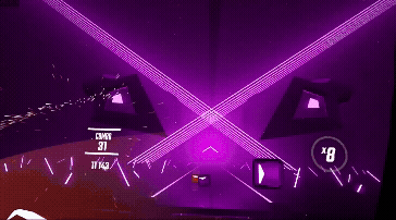 Beat SaberのプレイGIF