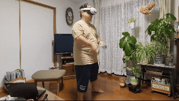 Beat SaberのプレイGIF