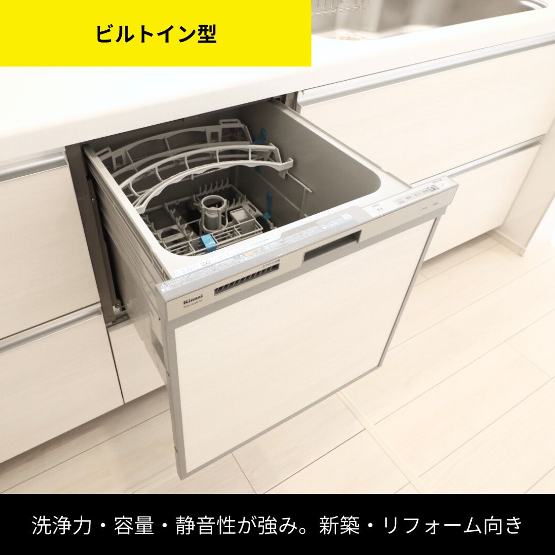 洗浄力や容量が強み　ビルトイン型食洗機