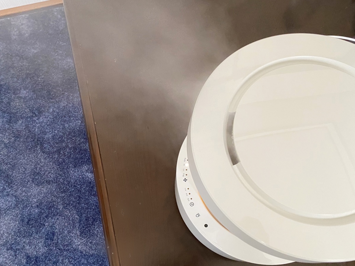 リズムのプールレス加湿器「MIST300」の加湿口