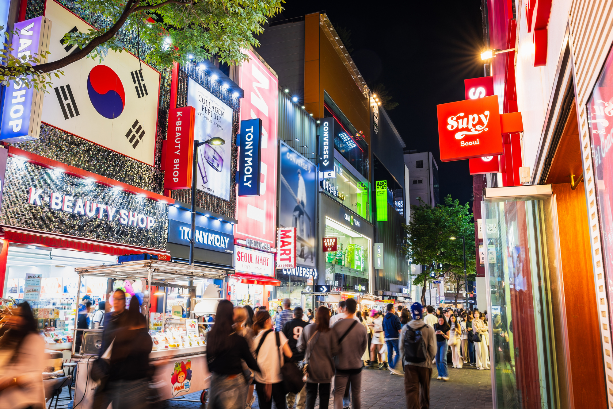 韓国旅行に合わせてスーツケースをレンタルするイメージ