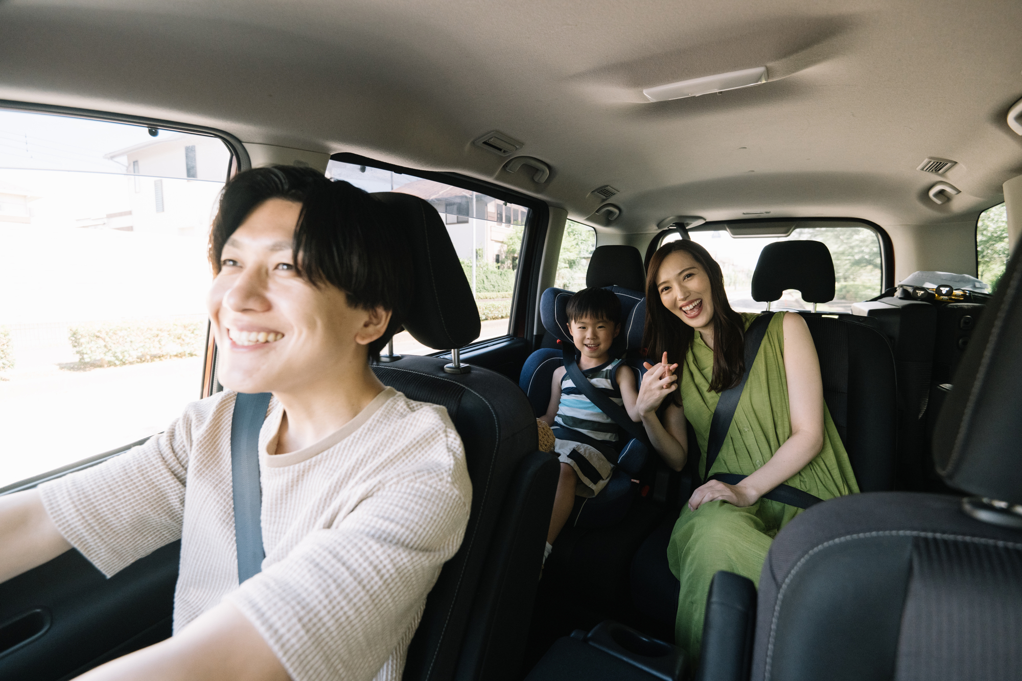 成長に合わせて長く使えるチャイルドシートのイメージ