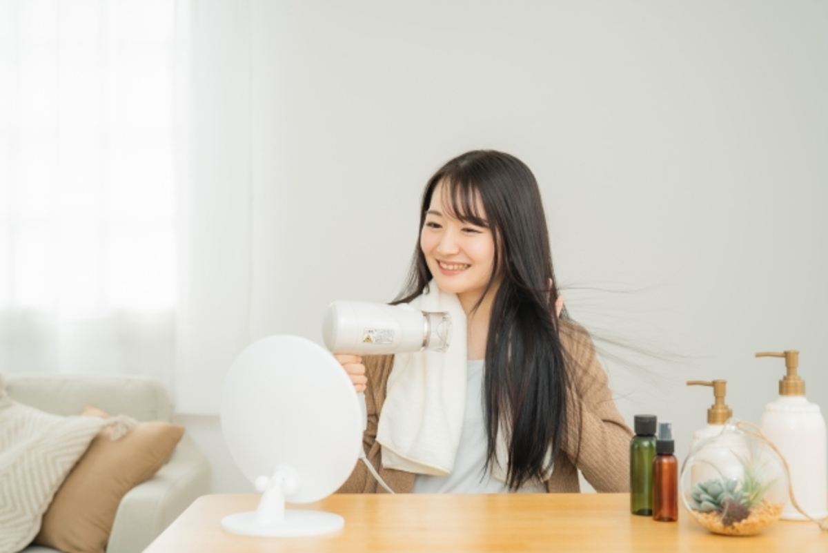 自宅でレプロナイザーを毎日使うシーン