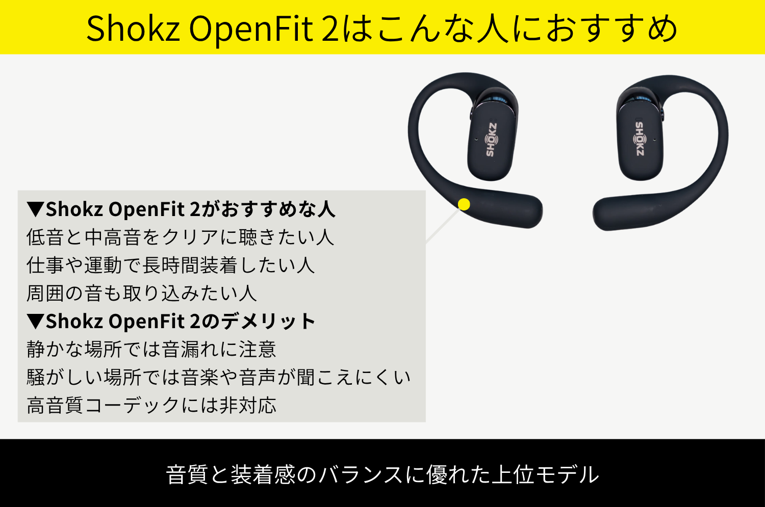 Shokz OpenFit 2はこんな人におすすめ