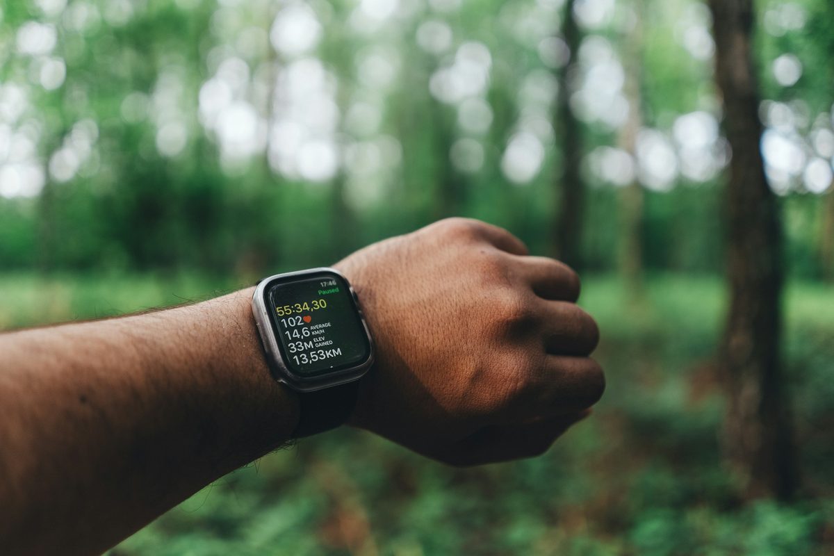 日帰り登山でApple Watchを使うイメージ